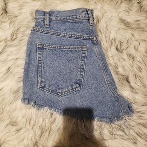 Denim cut off shorts
